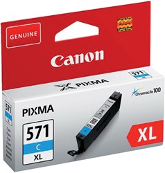 Inktcartridge Canon CLI-571XL HC blauw