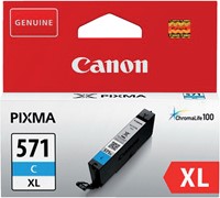 Inktcartridge Canon CLI-571XL HC blauw-2