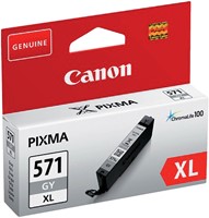 Inktcartridge Canon CLI-571XL HC grijs