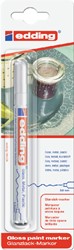 Viltstift Edding 780 lakmarker rond 0.8mm wit blister à 1 stuk