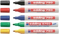 Viltstift edding 750 lakmarker rond rood 2-4mm-2