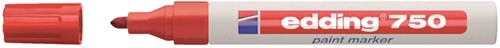 Viltstift edding 750 lakmarker rond rood 2-4mm