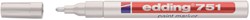 Viltstift edding 751 lakmarker rond 1-2mm wit