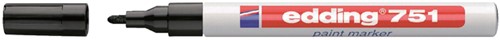 Viltstift edding 751 lakmarker rond 1-2mm zwart  blister à 1 stuk-2