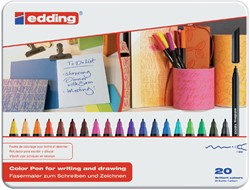 Fineliner edding 1200 assorti 0.5-1mm blik à 20 stuks