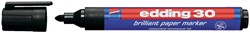 Viltstift edding 30 brilliant rond zwart 1.5-3mm