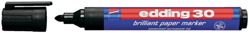 Viltstift edding 30 brilliant rond zwart 1.5-3mm