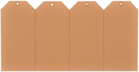 Label karton nr 1 200gr 35x70mm chamois 1000 stuks-2