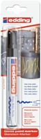 Viltstift edding 750 lakmarker rond 2-4mm zwart blister à 1 stuk