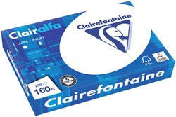 Kopieerpapier Clairefontaine Clairalfa A4 160gr wit 250 vel