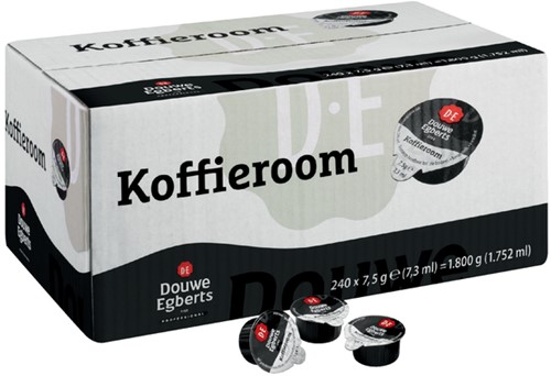 Koffiemelkcups Douwe Egberts halfroom 240x7.5gr