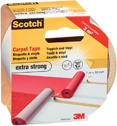 Plakband Scotch tapijt 50mmx7m dubbelzijdig extra strong