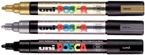 Paintmarker Uni POSCA PC3M fijn donkerbruin-2