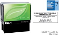 Tekststempel Colop 50 green line personaliseerbaar 7regels 69x30mm