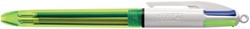 Balpen Bic 4kleuren fluo