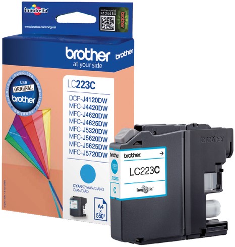 Inkcartridge Brother LC-223C blauw