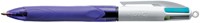 Balpen Bic 4kleuren grip medium fashion