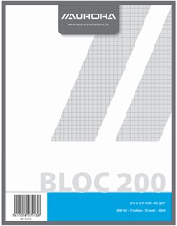 Kladblok Aurora 210x270mm ruit 5x5mm 200vel