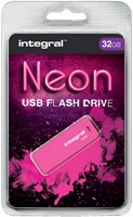 USB-stick 2.0 Integral 32GB neon roze