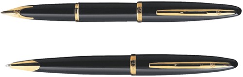 Vulpen Waterman Carene Sea black lacquer GT medium-3