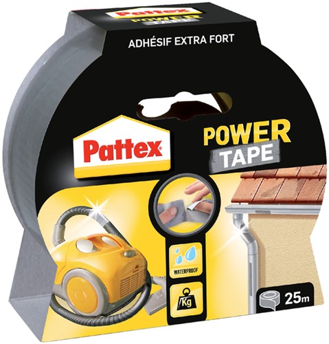Plakband Pattex Power Tape 50mmx25m grijs