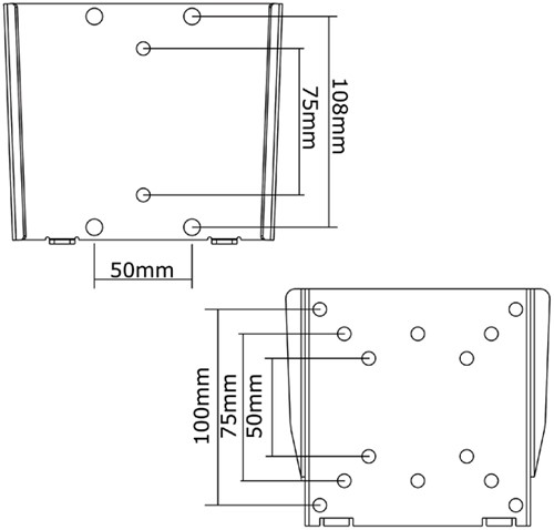 Monitor wandsteun Neomounts W25 10-30 zilvergrijs"-2