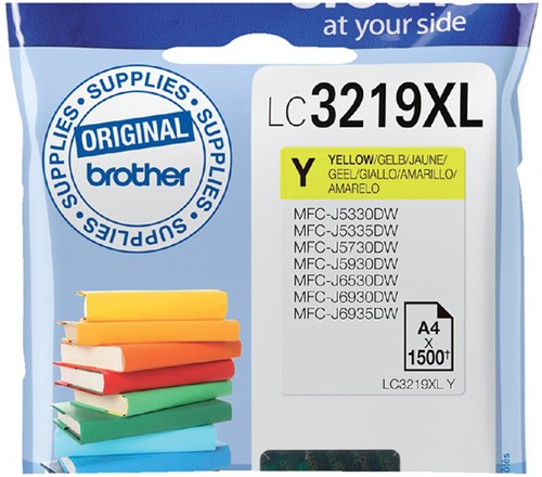 Inktcartridge Brother LC-3219XLY geel HC-2