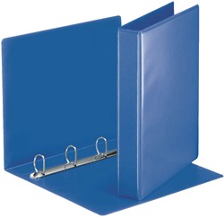 Presentatieringband Esselte A4 4-rings D-mech 30mm blauw