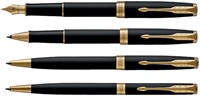 Balpen Parker Sonnet matte black lacquer GT medium-3