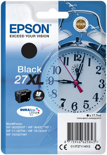 Inktcartridge Epson 27XL T2711 zwart HC