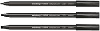 Kalligrafiepen edding 1255 zwart 3 lijndiktes 2.0 - 3.5 - 5.0mm blister à 3 stuks-2