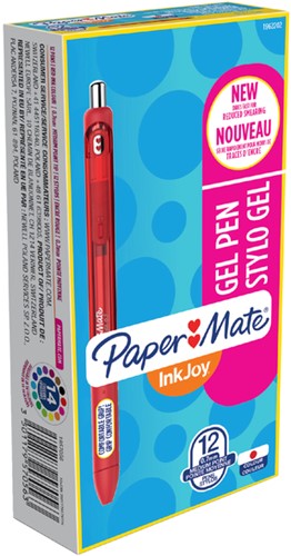 Gelschrijver Paper Mate Inkjoy medium rood-2