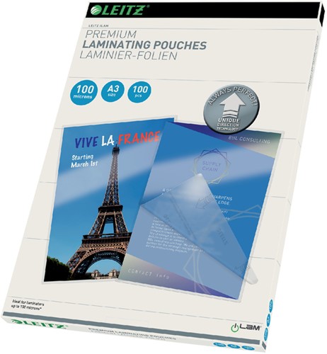 Lamineerhoes Leitz ILAM A3 2x100micron 100stuks