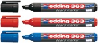Viltstift edding 363 whiteboard beitel blauw 1-5mm-2
