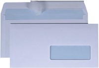 Envelop Quantore 110x220mm venster 3x10cm rechts zelfklevend 25 stuks-3