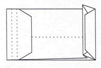 Envelop Quantore monsterzak 262x371x38mm zelfklevend wit 10 stuks-2
