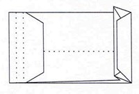 Envelop Quantore monsterzak 262x371x38mm zelfklevend wit 125 stuks-2