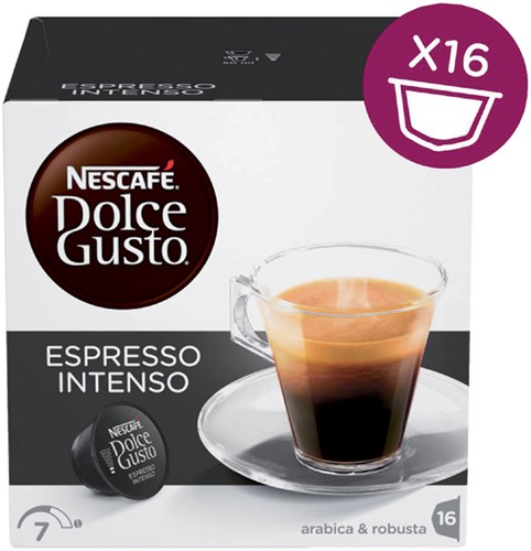 Koffiecups Dolce Gusto espresso intenso 16 stuks