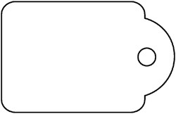 Label Apli karton nr 395 45x65mm wit 400 stuks