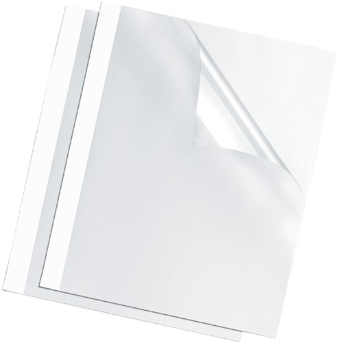 Thermische omslag Fellowes A4 6mm wit 100stuks-2