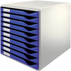 Ladenblok Leitz 5281 10 laden blauw