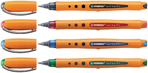 Rollerpen STABILO worker 2018/41 medium blauw-2