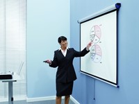 Projectiescherm Nobo wand 200x151.3cm-2