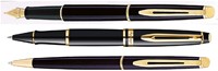 Rollerpen Waterman Expert black lacquer GT fijn-2