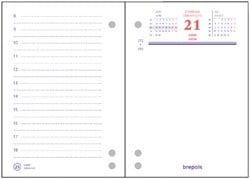 Omlegblok 2025 Brepols 1dag/2pagina's universele ponsing
