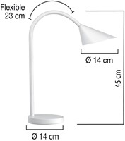 Bureaulamp Unilux Sol wit-2