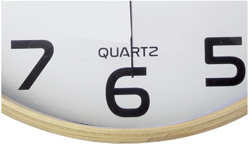 Wandklok Unilux Baltic Ø30,5cm hout/wit-2