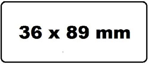 Labeletiket Quantore 99012 36x89mm adres wit 2 rollen-3