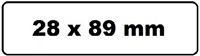 Labeletiket Quantore 99010 28x89mm adres wit 2 rollen-3