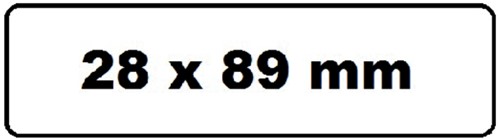 Labeletiket Quantore 99010 28x89mm adres wit 2 rollen-3